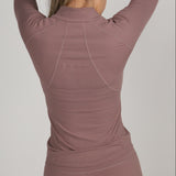Sculpted Form Fit Jacket - Mauve