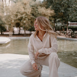 Chill Fit Cropped Zip Up Jumper - Vanilla