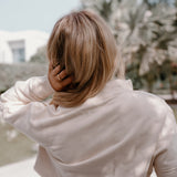Chill Fit Cropped Zip Up Jumper - Vanilla