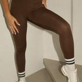 Sculpted High Waisted Leggings - Chocolate