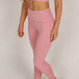 Sculpted High Waisted Leggings - Blush