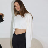Relaxed Crop Jumper Statement