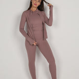 Sculpted Racer Vest - Mauve