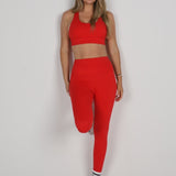 Sculpted Fine Line Bra - Scarlet
