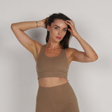 Sculpted Fine Line Bra - Coco