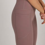Sculpted Side Pocket Leggings - Mauve