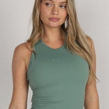 Sculpted Side Pocket Leggings - Sage