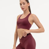 Sculpted Fine Line Bra - Mulberry