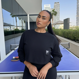 Cross Back Comfort Jumper - Black