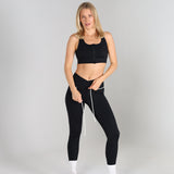 Sculpted 2.0 X Over Leggings with Rope - Black