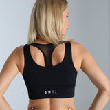 Sculpted 2.0 Long Line Bra - Black