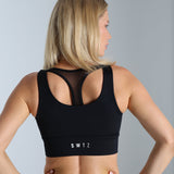 Sculpted 2.0 Long Line Bra - Black