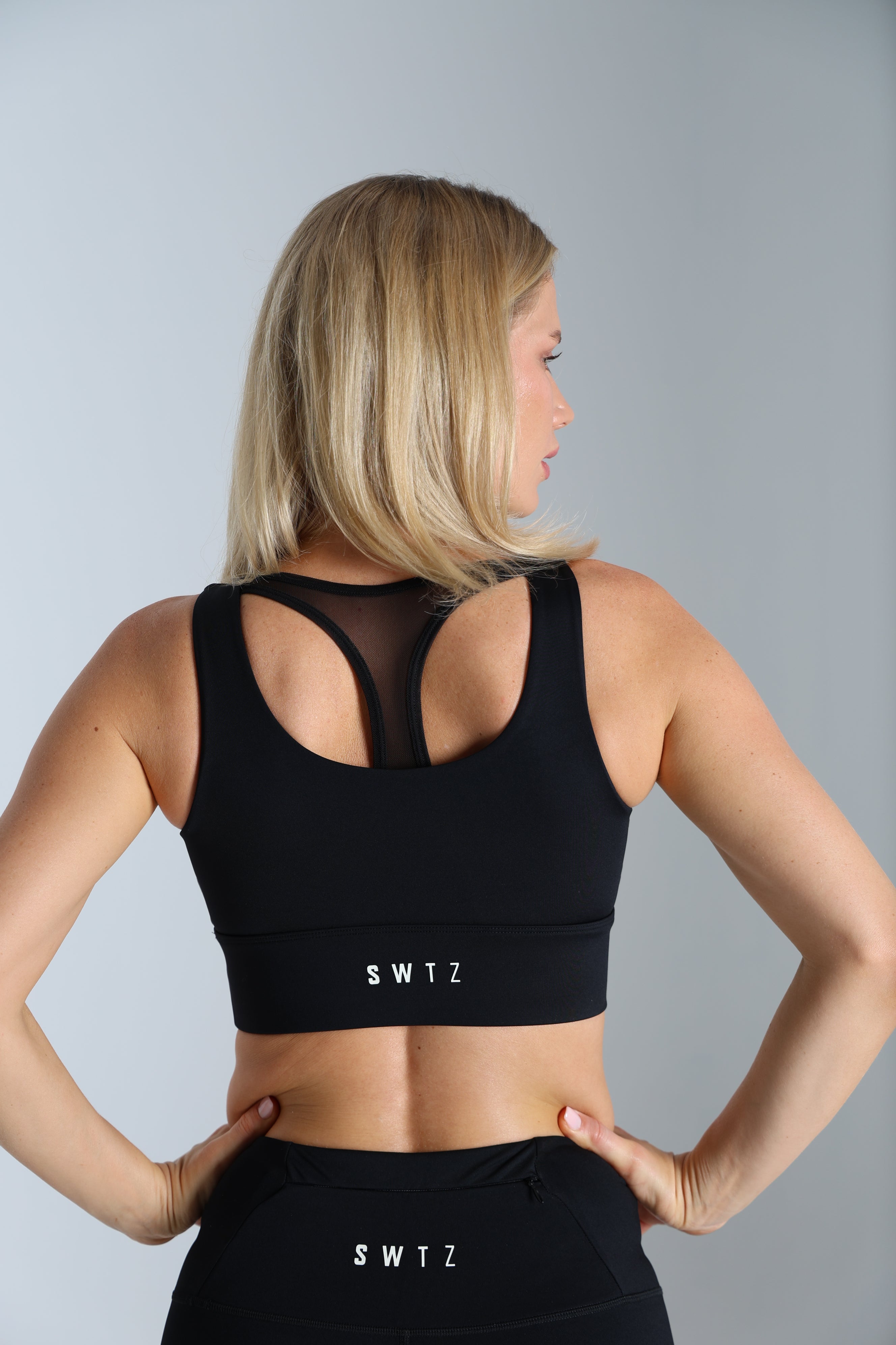 Sculpted 2.0 Long Line Bra - Black