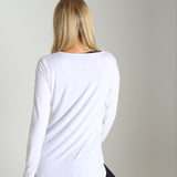 Soft Sway- Ignite Longsleeve Tee in White