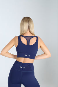 Sculpted 2.0 Long Line Bra - Midnight