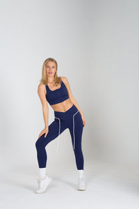 Sculpted 2.0 X Over Leggings with Rope - Midnight