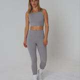 Sculpted 2.0 Long Line Bra - Lunar Grey