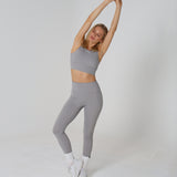 Sculpted 2.0 Long Line Bra - Lunar Grey