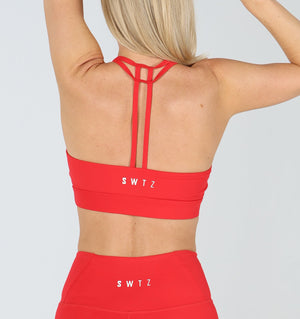 Sculpted 2.0 Hyrox Bra  - Scarlet