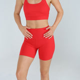 Sculpted 2.0 Hyrox Shorts - Scarlet