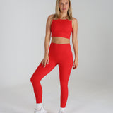 Sculpted 2.0 High Waisted Leggings - Scarlet