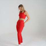 Sculpted 2.0 High Waisted Leggings - Scarlet