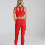 Sculpted 2.0 Long Line Bra - Scarlet