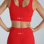 Sculpted 2.0 Long Line Bra - Scarlet