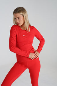 Sculpted 2.0 Long Sleeve Racer Vest - Scarlet