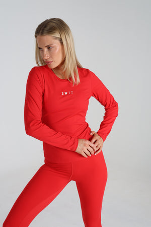Sculpted 2.0 Long Sleeve Racer Vest - Scarlet