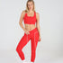 Sculpted 2.0 X Over Leggings with Rope - Scarlet