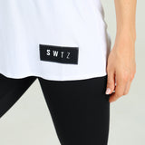 Soft Sway - Apex Twist Tee in White