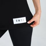 Soft Sway - Apex Twist Tee in Black