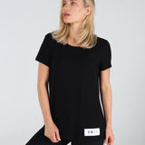 Soft Sway - Apex Twist Tee in Black