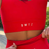 Sculpted 2.0 Long Line Bra - Scarlet