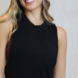 Soft Sway Low Slung Vest- Black