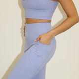 Sculpted Side Pocket Leggings - Lilac