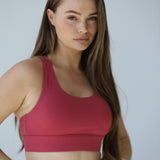 Sculpted Fine Line Bra - Raspberry