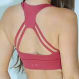 Sculpted Fine Line Bra - Raspberry