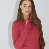 Sculpted Form Fit Jacket - Raspberry