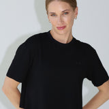 Soft Sway Crop T-Shirt - Black