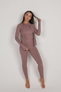 Sculpted Racer Vest - Mauve
