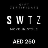 SWTZ Official Gift Card - 250 AED