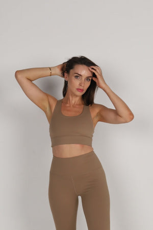 Sculpted Fine Line Bra - Coco