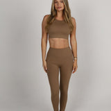 Sculpted Side Pocket Leggings - Coco