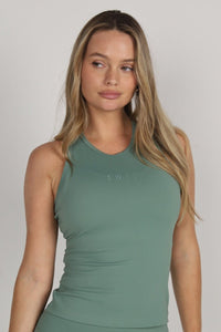 Sculpted Racer Vest - Sage