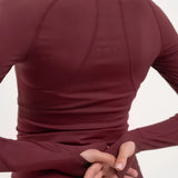 Sculpted Form Fit Jacket - Mulberry